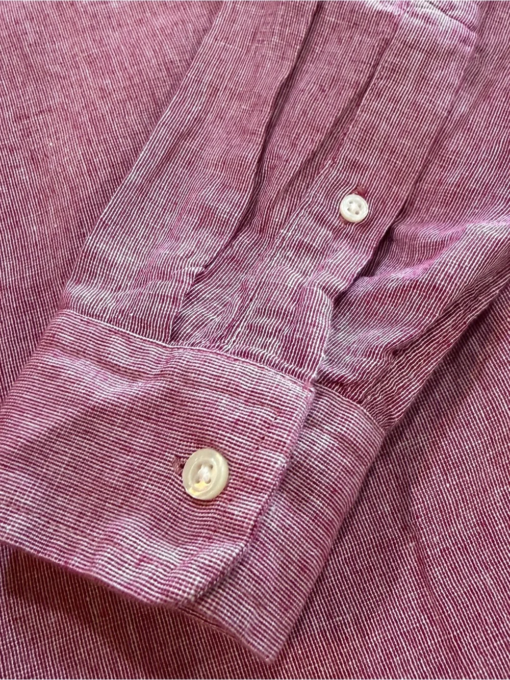 Banana Republic Men's Slim Fit Linen Cotton Blend Shirt - Large